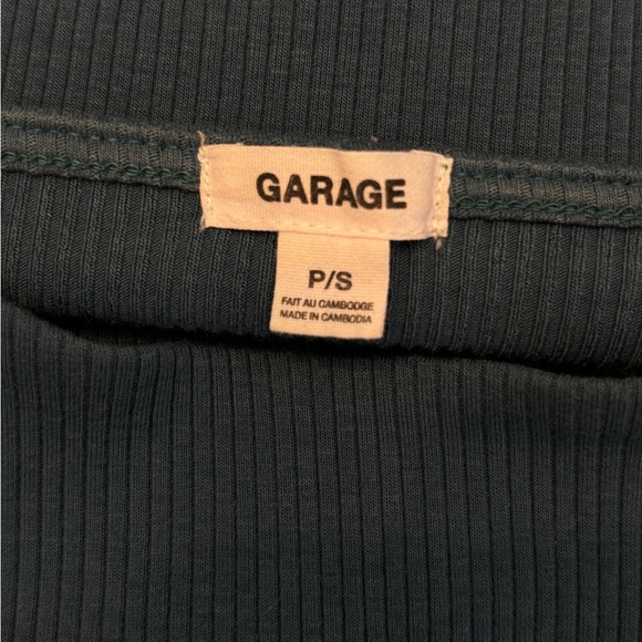 Teal Garage Ribbed Bungee Cami - Picture 3 of 5